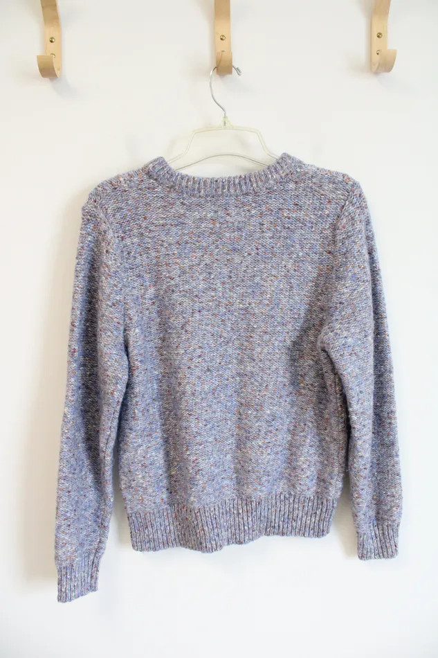 A New Day Rings A New Day Blue Orange Cable Knit Sweater XS