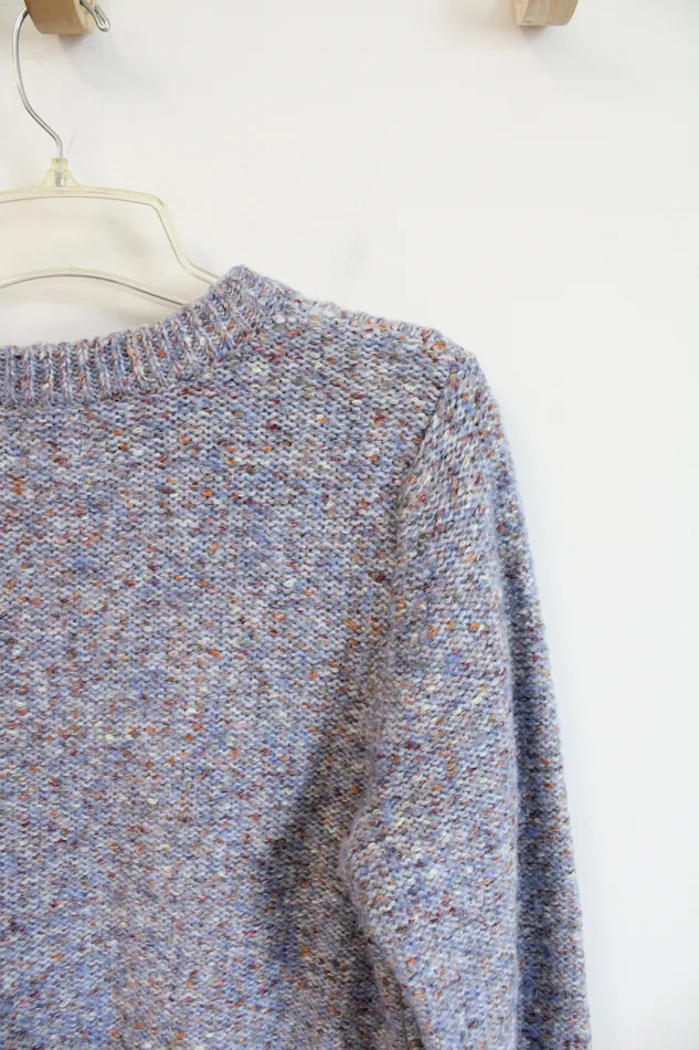 A New Day Rings A New Day Blue Orange Cable Knit Sweater XS
