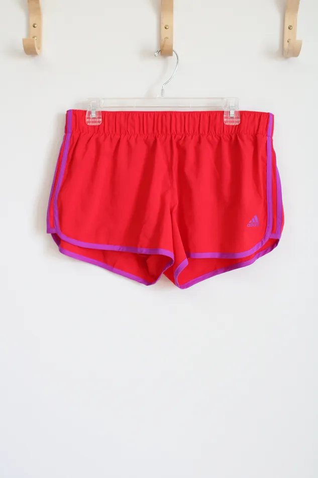 Adidas Climalite 3 Aktiv Red Shorts L Adidas Earrings