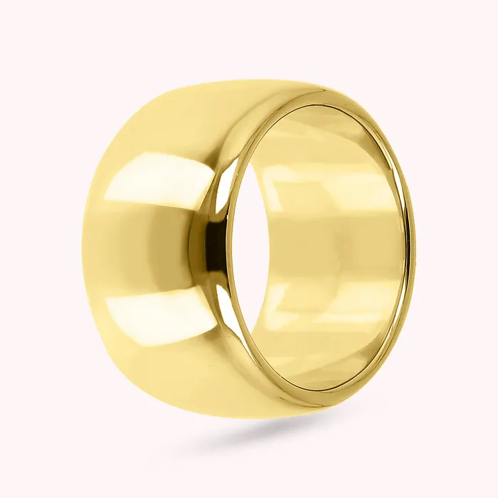 Anello a Fascia Golden Superficie Lucida Bronzallure Earrings