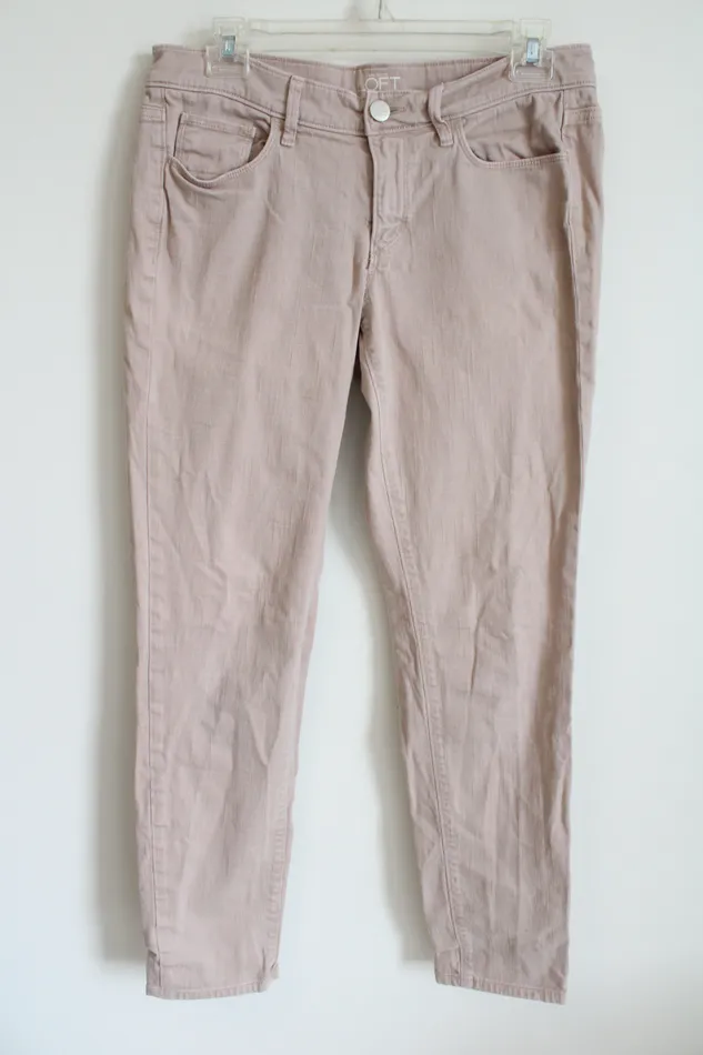 Ann Taylor LOFT Earrings Ann Taylor LOFT Modern Skinny Pale Pink Jeans 286