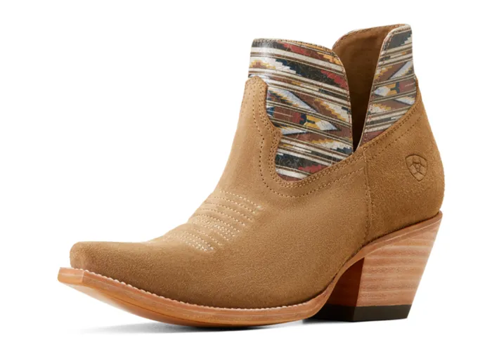 Ariat Earrings ARIAT WOMENS HAZEL CHIMAYO DIJON ROUGHOUT WESTERN BOOT