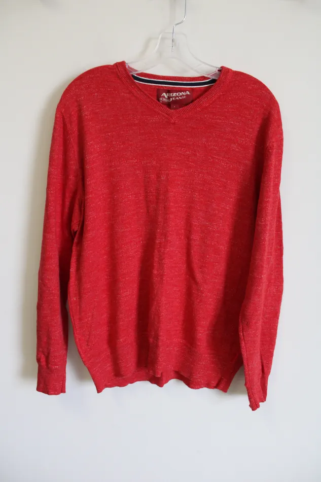 Arizona Earrings Arizona Jeans Co Red Heathered Sweater L