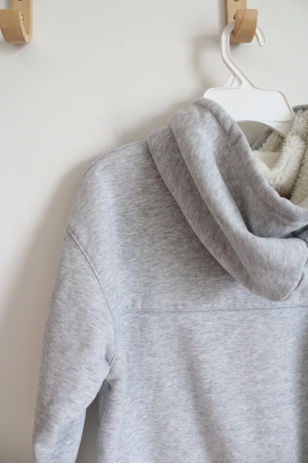 Athletic Works Earrings Athletic Works Fleece Lined Gray Hoodie Youth M 8