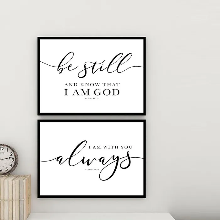 Bible Verse Wall Artbr Psalm 4610 Lords Guidance Earrings