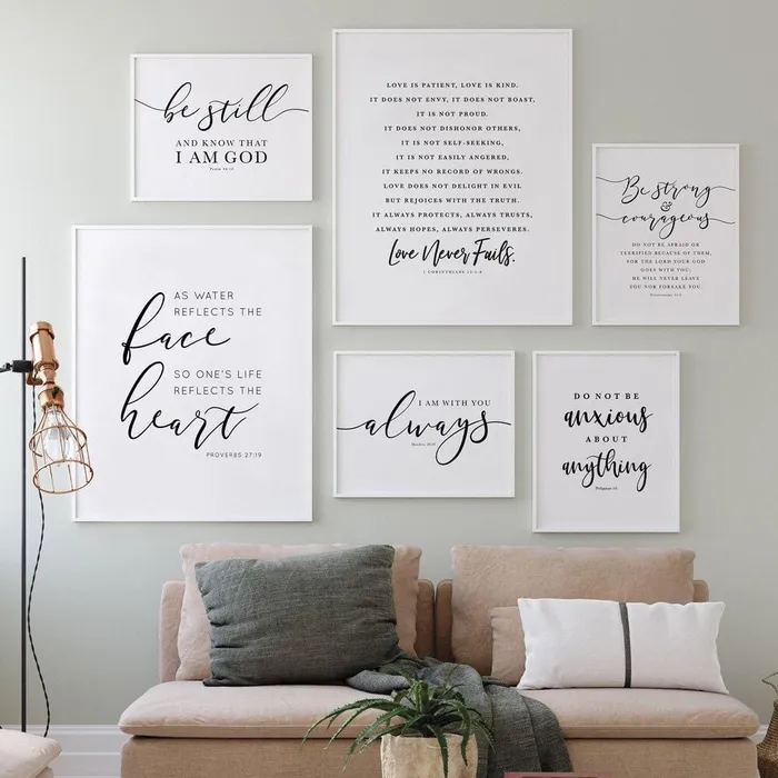 Bible Verse Wall Artbr Psalm 4610 Lords Guidance Earrings