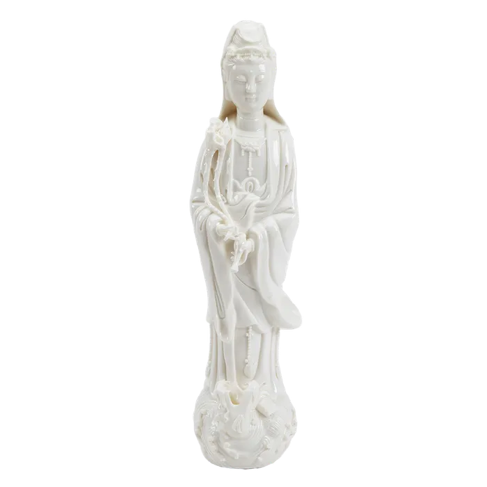 Bodhisattva Fountain Kuan Yin Statue Eastern Elm Earrings