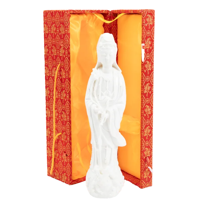 Bodhisattva Fountain Kuan Yin Statue Eastern Elm Earrings