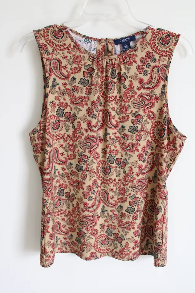 Chaps Brown Paisley Tank L Chaps Earrings