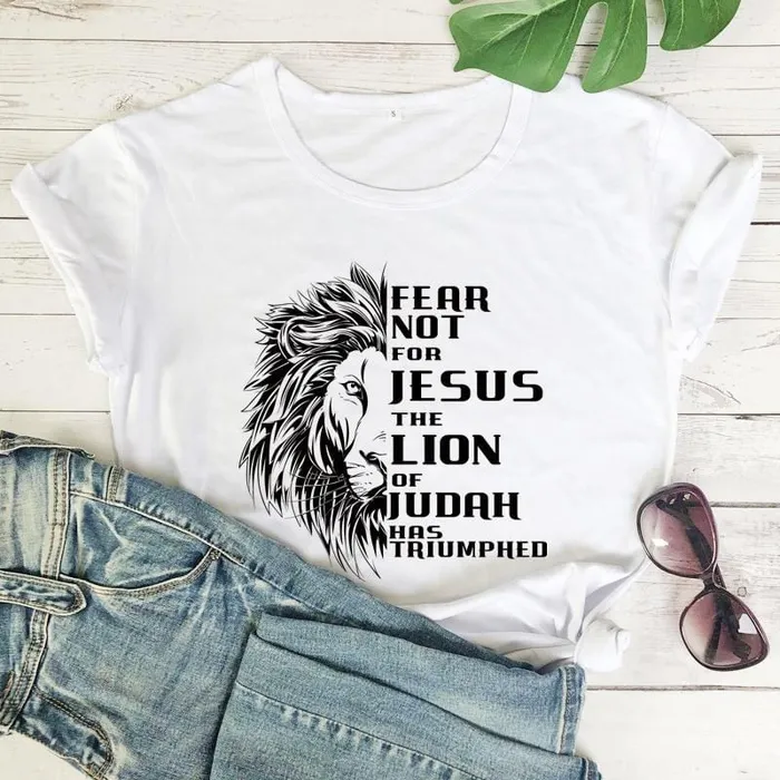 Christian TShirt br Fear Not For Jesus Lords Guidance Necklaces
