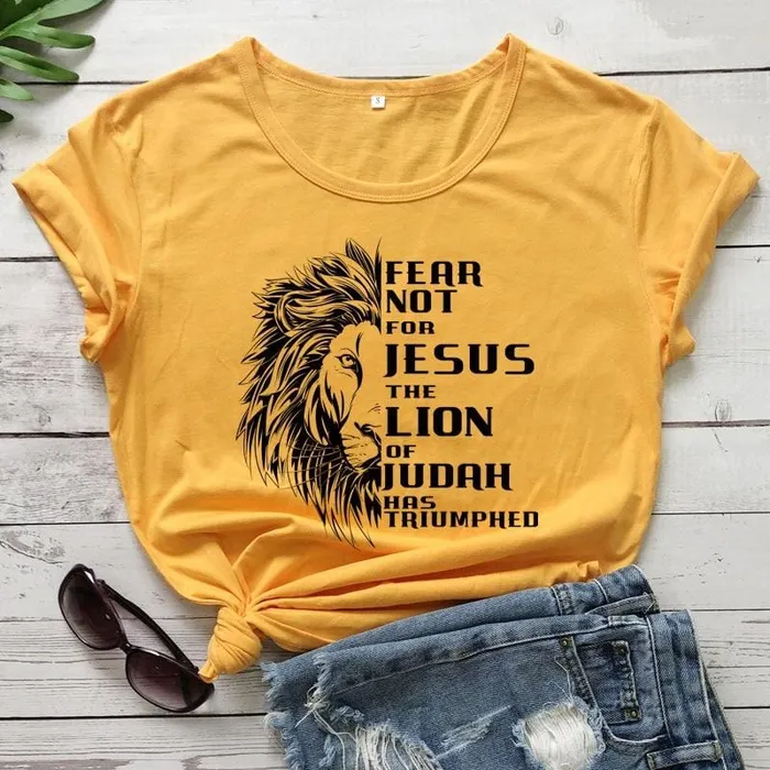 Christian TShirt br Fear Not For Jesus Lords Guidance Necklaces