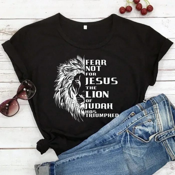 Christian TShirt br Fear Not For Jesus Lords Guidance Necklaces