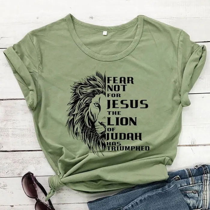 Christian TShirt br Fear Not For Jesus Lords Guidance Necklaces