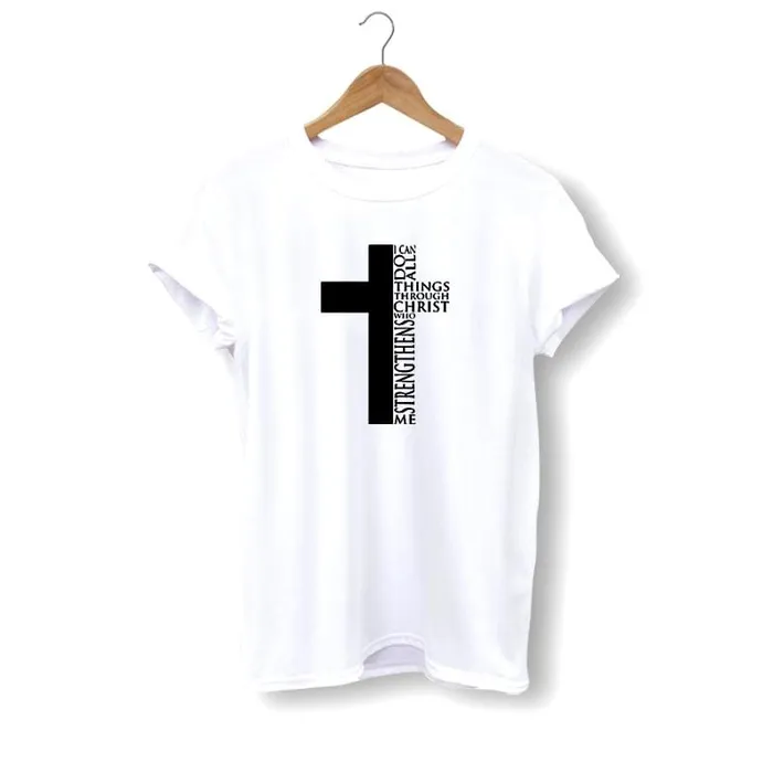 Christian TShirt br I Can Do All Things Through Christ Lords Guidance Earrings