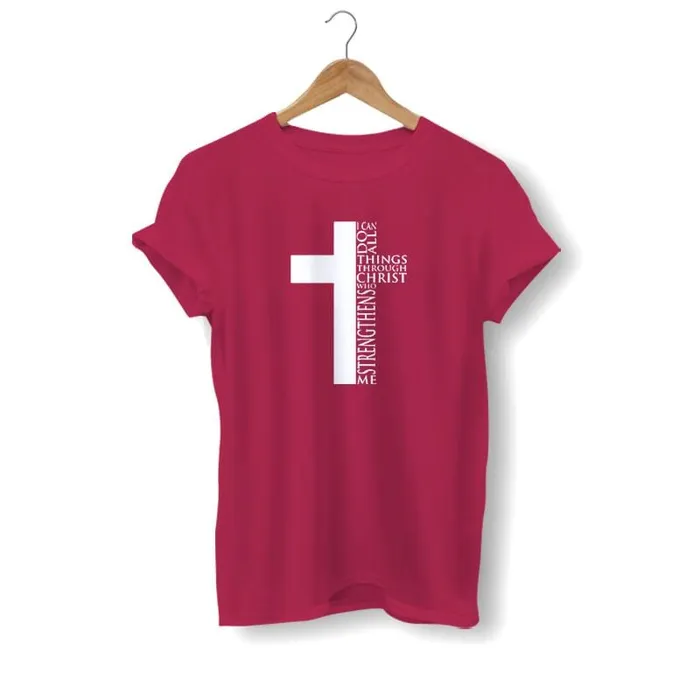 Christian TShirt br I Can Do All Things Through Christ Lords Guidance Earrings
