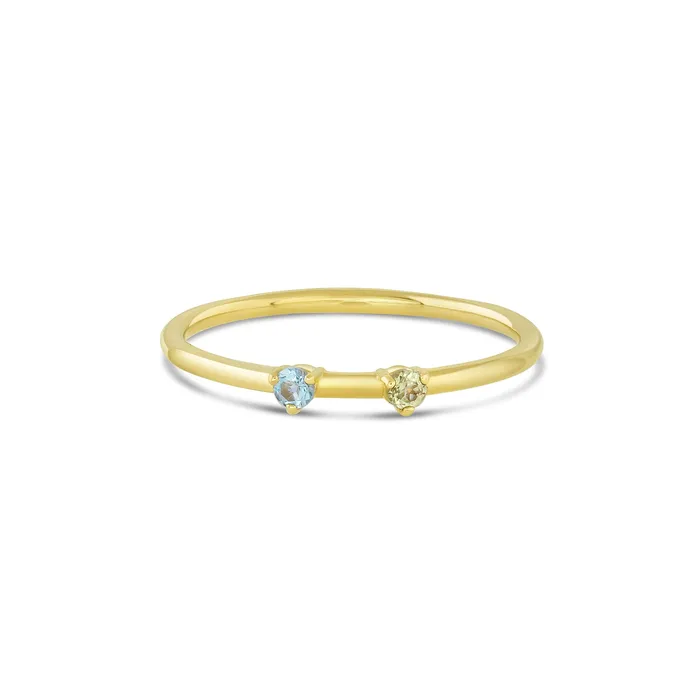 Consider the Wldflwrs Necklaces Double Birthstone Stacker