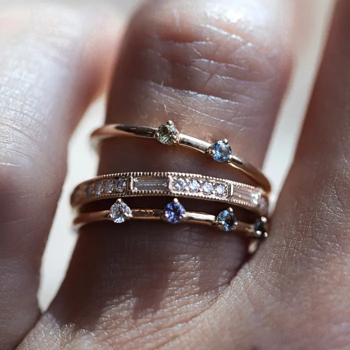 Consider the Wldflwrs Necklaces Double Birthstone Stacker Consider the Wldflwrs Necklaces Double Birthstone Stacker