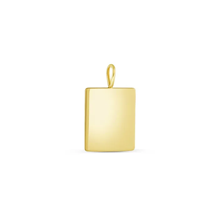 Consider the Wldflwrs Plain Oblong Square Charm Charm Necklaces