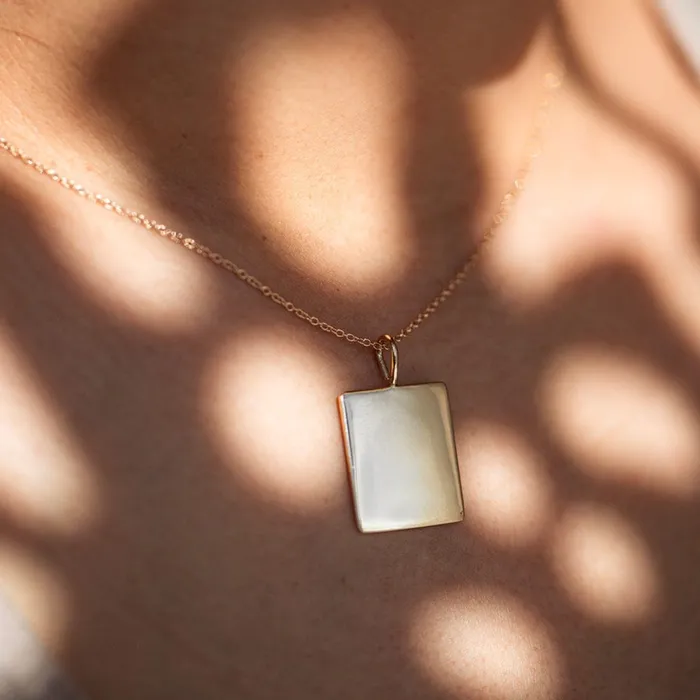 Consider the Wldflwrs Plain Oblong Square Charm Charm Necklaces Consider the Wldflwrs Plain Oblong Square Charm Charm Necklaces