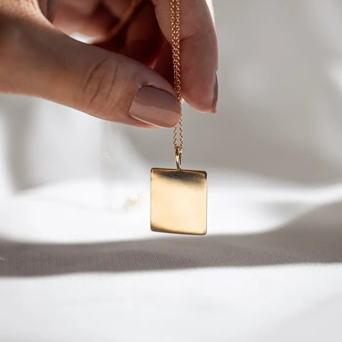 Consider the Wldflwrs Plain Oblong Square Charm Charm Necklaces Consider the Wldflwrs Plain Oblong Square Charm Charm Necklaces