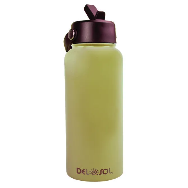DELSOL Waterbottle 32oz Grey to Green Earrings