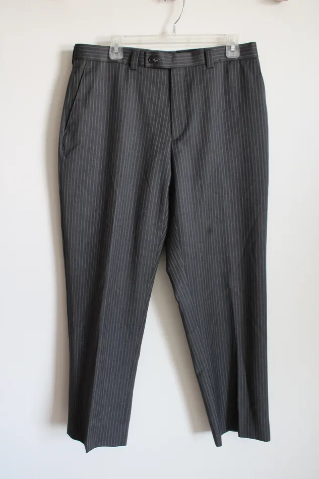 Earrings APT9 Apt 9 Gray Pinstriped Dress Pants 34X30