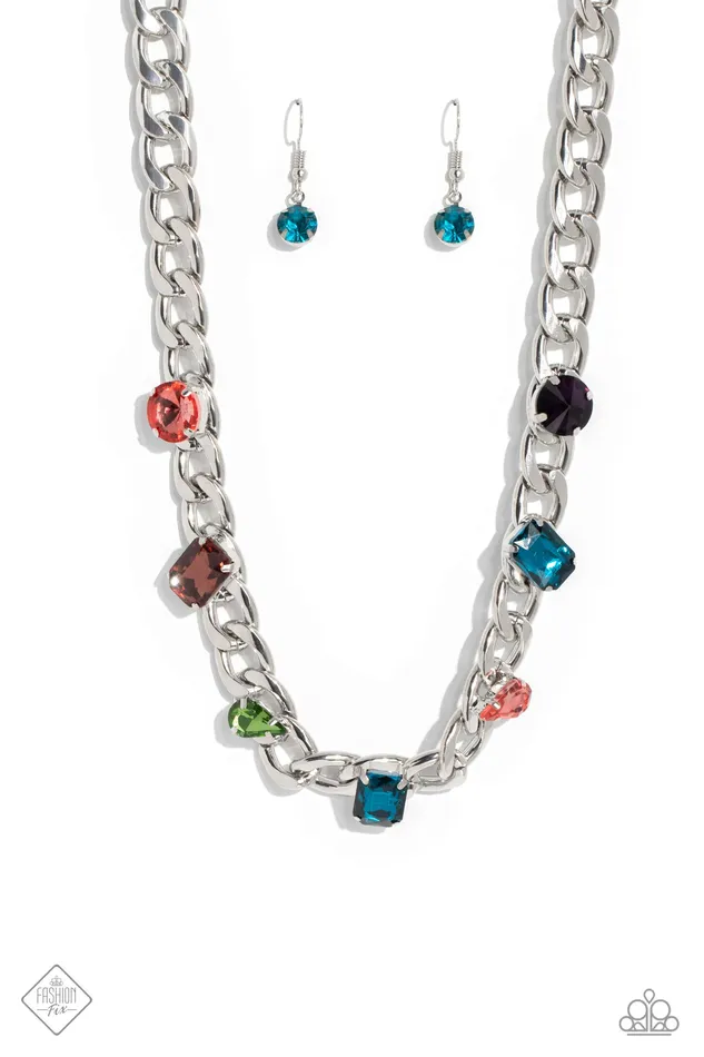 Earrings Audaciously Affixed Multi Paparazzi Accessories