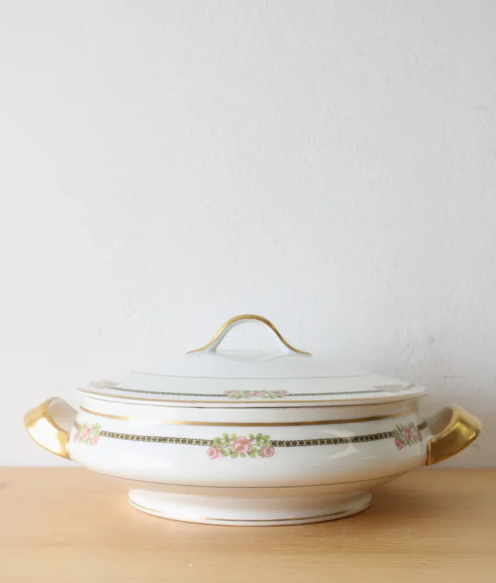 Earrings Haviland Theodore Haviland Limoges France Porcelain Covered Dish