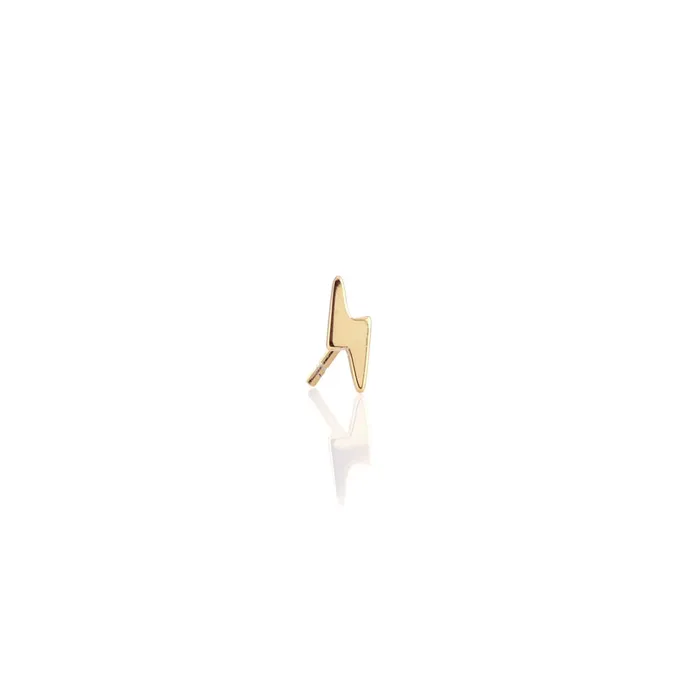 Earrings Kris Nations Single Lightning Bolt Stud Earring