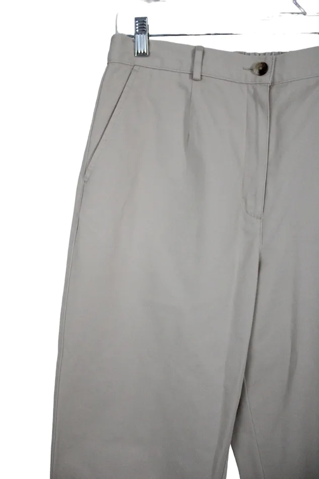 Earrings LL Bean LL Bean Original Fit High Waisted Khaki Pants 12