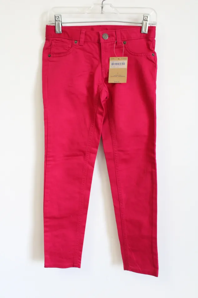 Earrings Lands End NEW Lands End Raspberry Pink Jeggings 7
