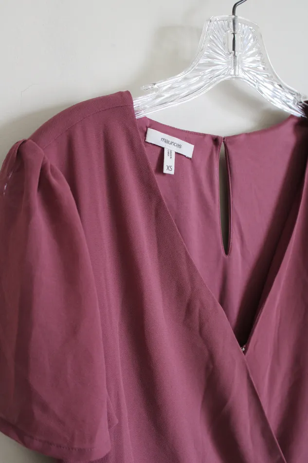 Earrings Maurices Maurices Dusty Pink Wrap Dress XS