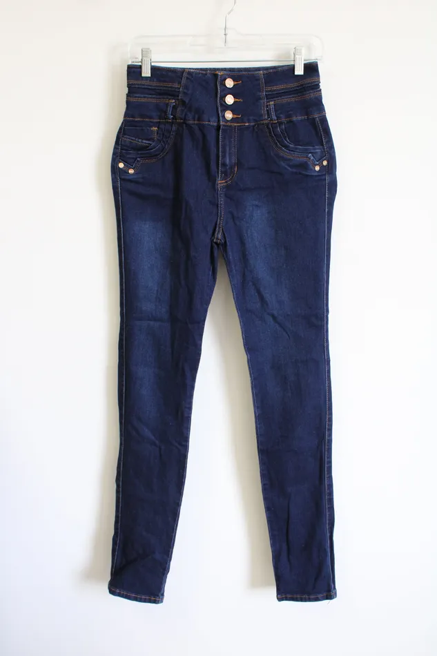 Earrings Mitzl Michel Mitzl Michel High Waisted Dark Wash Jeans 9
