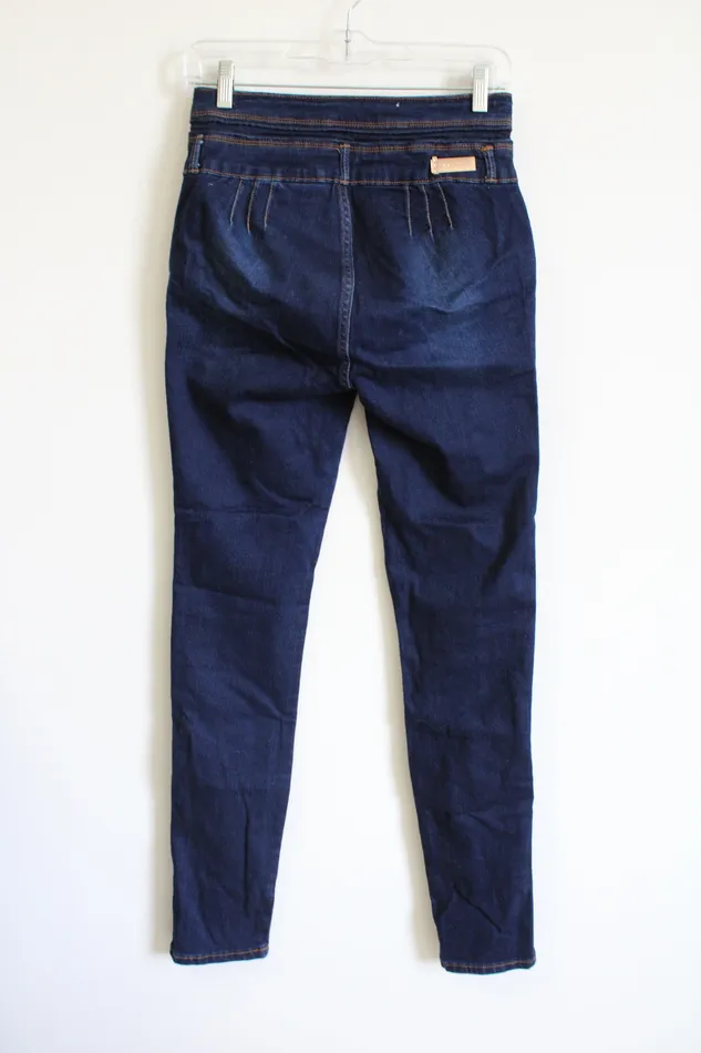 Earrings Mitzl Michel Mitzl Michel High Waisted Dark Wash Jeans 9