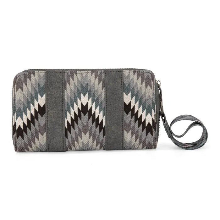 Earrings MONTANA WEST Wrangler Southwestern Art Print Wallet Grey