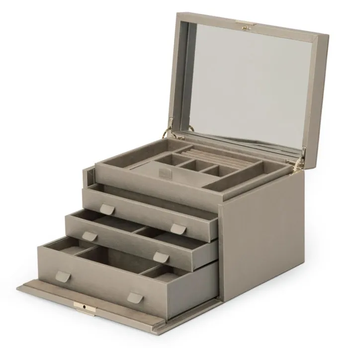 Earrings Palermo Large Jewelry Box Pewter RACHEL LYNN CHICAGO