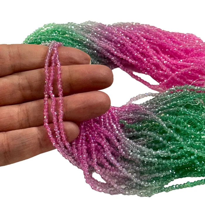 Earrings Peppy Beads 2mm Crystal rondelle beads strand 170 pcs PBC2C116