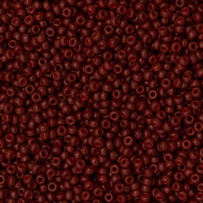 Earrings Peppy Beads Miyuki Seed Beads 150 Duracoat Opaque Maroon 4470