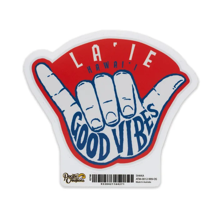 Earrings TANKSTREAM Shaka Hawaii Laie Vinyl Sticker