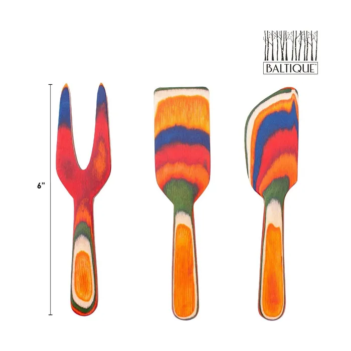 Earrings TOTALLYBAMBOO Totally Bamboo Baltique Marrakesh Cheese Tool Set 3Piece
