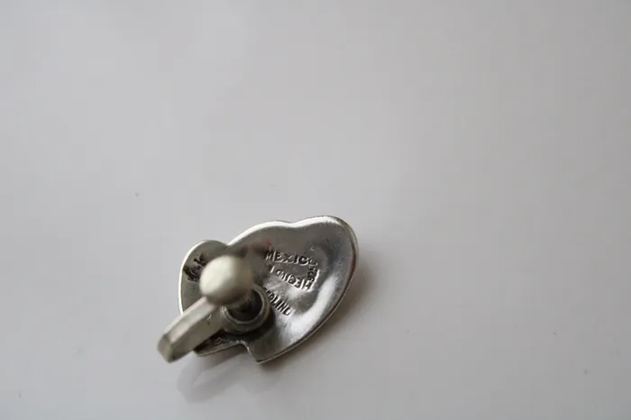 Earrings Vintage Sterling Silver Heart Screwback Earrings Jubilee Thrift