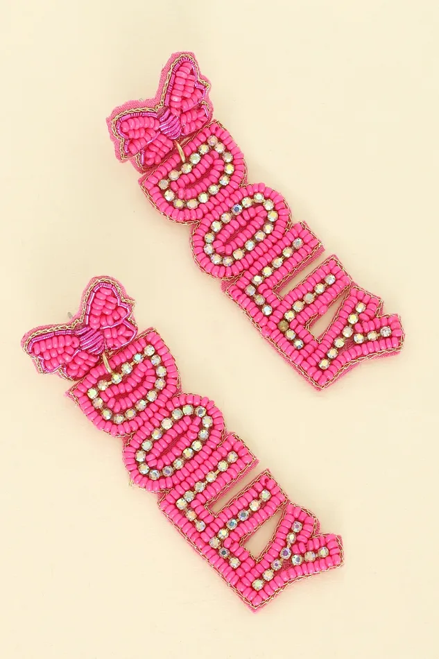 Earrings WESTERN DOLLY JEWELED POST DANGLE EARRINGS Something Special LA