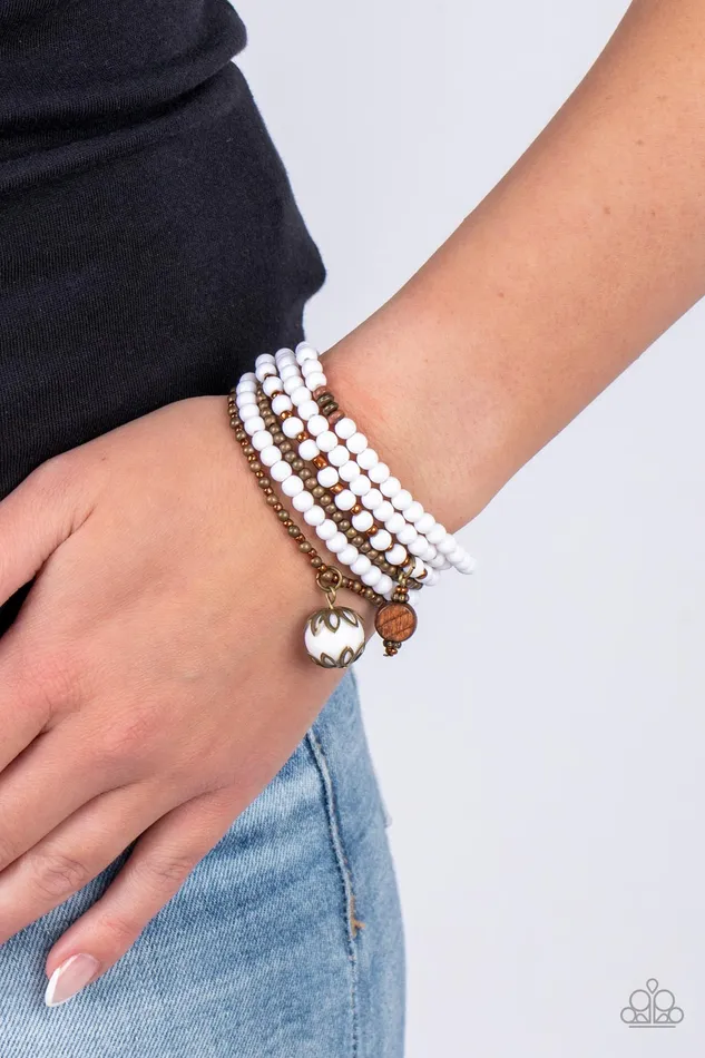 Epic Escapade White Paparazzi Accessories Rings