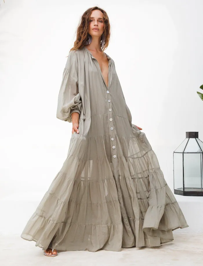 Erika Pea Earrings ELLA WOMEN BOHEMIAN MAXI DRESS Erika Pea Earrings ELLA WOMEN BOHEMIAN MAXI DRESS