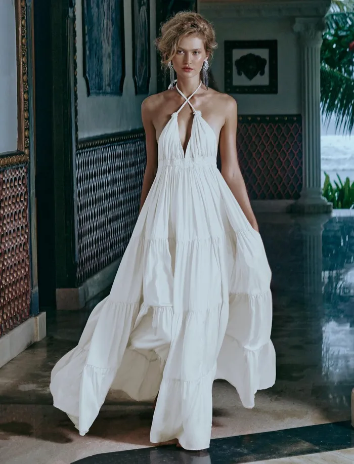Erika Pea Earrings LILY MAXI DRESS