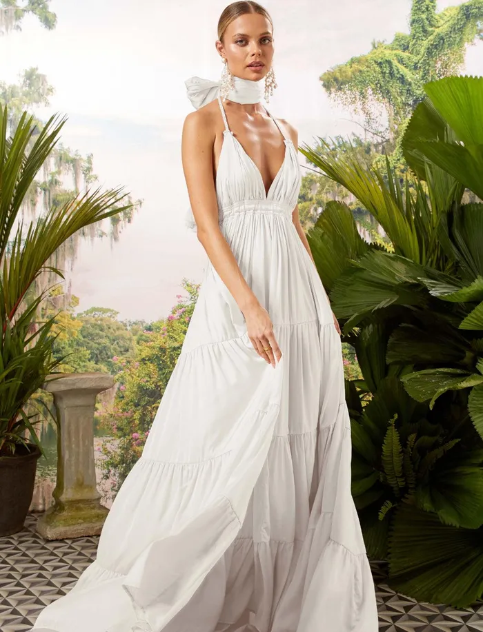 Erika Pea Earrings LILY MAXI DRESS