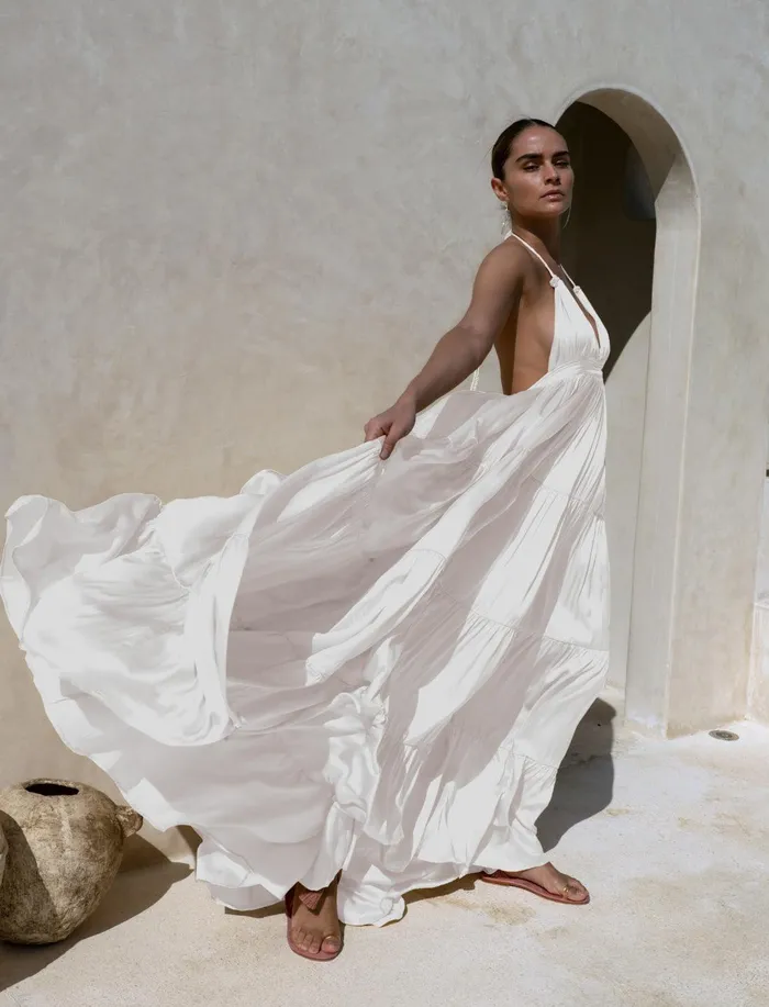 Erika Pea Earrings LILY MAXI DRESS