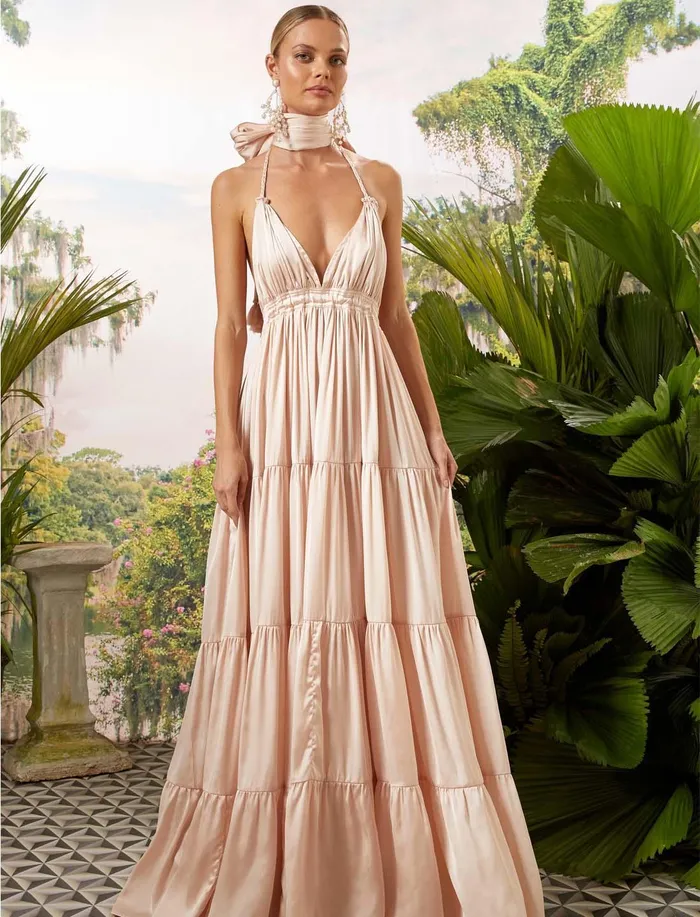 Erika Pea Earrings LILY MAXI DRESS