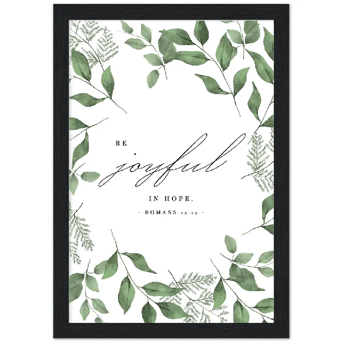 Gelato Earrings Romans 1212 Leaves Border Matte Poster Wooden Frame A4