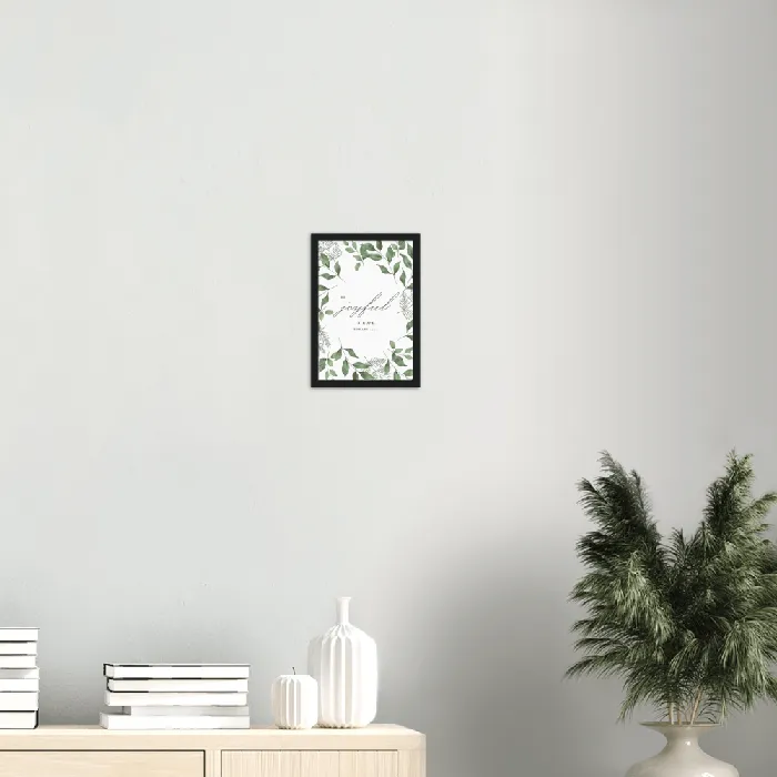 Gelato Earrings Romans 1212 Leaves Border Matte Poster Wooden Frame A4 Gelato Earrings Romans 1212 Leaves Border Matte Poster Wooden Frame A4